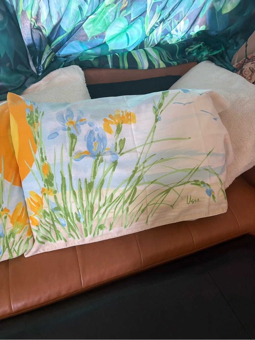 Pair Vera Neumann Vintage pillowcases